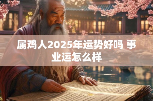 属鸡人2025年运势好吗 事业运怎么样