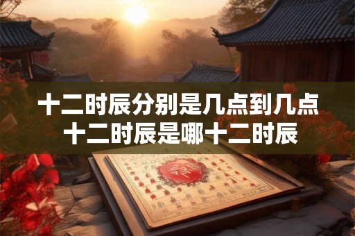 十二时辰分别是几点到几点 十二时辰是哪十二时辰