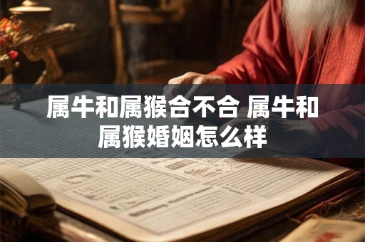 详细阅读:属牛和属猴合不合 属牛和属猴婚姻怎么样 属牛和属猴合不合 属牛和属猴婚姻怎么样