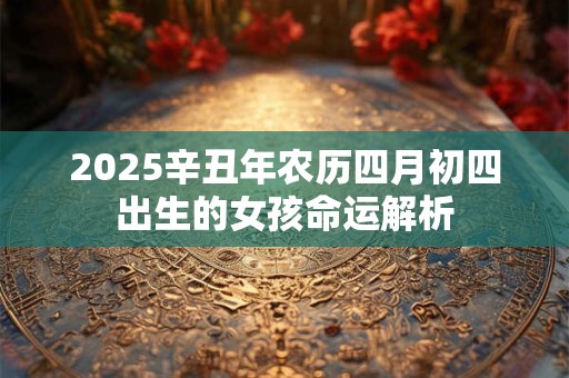 2025辛丑年农历四月初四出生的女孩命运解析