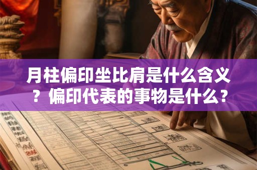 月柱偏印坐比肩是什么含义？偏印代表的事物是什么？