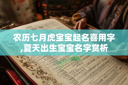 农历七月虎宝宝起名喜用字,夏天出生宝宝名字赏析