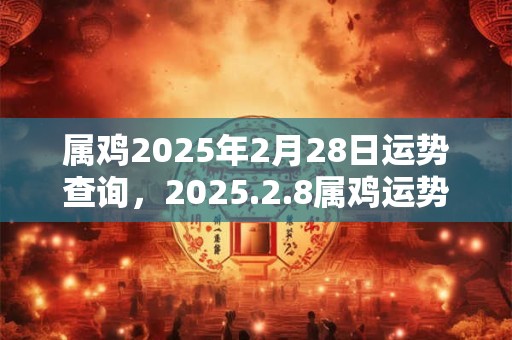 属鸡2025年2月28日运势查询，2025.2.8属鸡运势分析