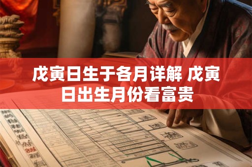 戊寅日生于各月详解 戊寅日出生月份看富贵