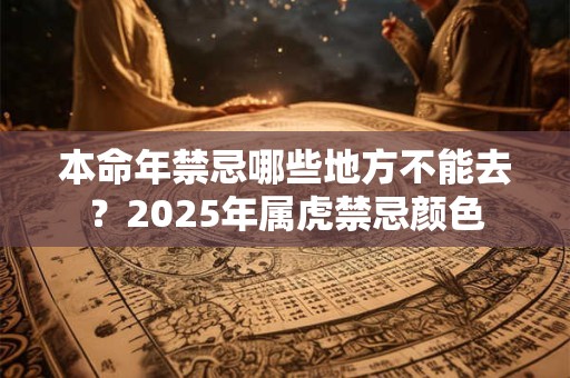 本命年禁忌哪些地方不能去？2025年属虎禁忌颜色