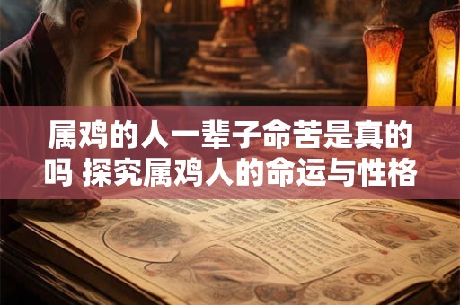 属鸡的人一辈子命苦是真的吗 探究属鸡人的命运与性格