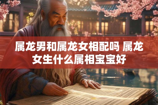属龙男和属龙女相配吗 属龙女生什么属相宝宝好