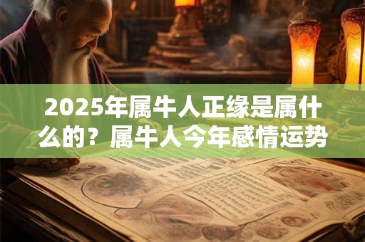 2025年属牛人正缘是属什么的？属牛人今年感情运势如何？