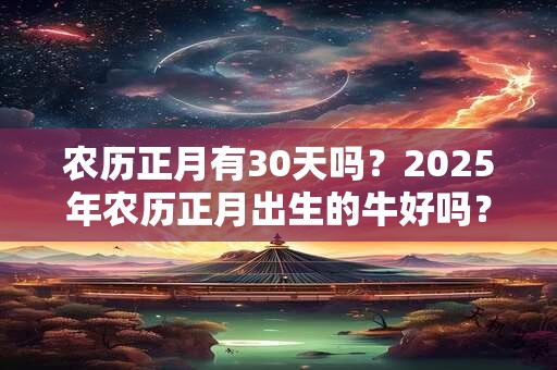 农历正月有30天吗？2025年农历正月出生的牛好吗？