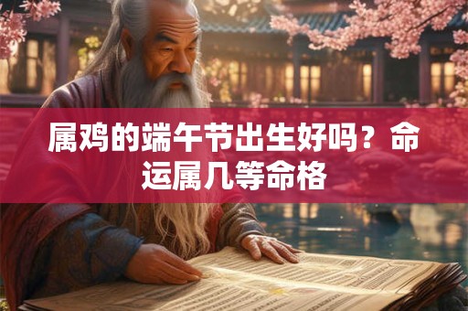 属鸡的端午节出生好吗？命运属几等命格
