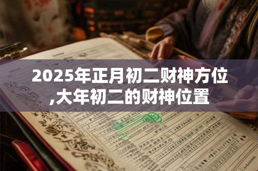 2025年正月初二财神方位,大年初二的财神位置