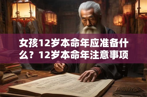 女孩12岁本命年应准备什么？12岁本命年注意事项