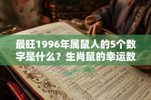 最旺1996年属鼠人的5个数字是什么？生肖鼠的幸运数字查询
