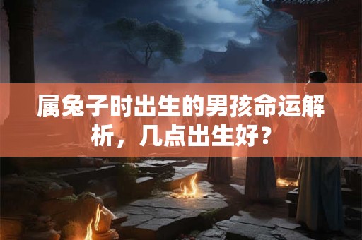 属兔子时出生的男孩命运解析，几点出生好？