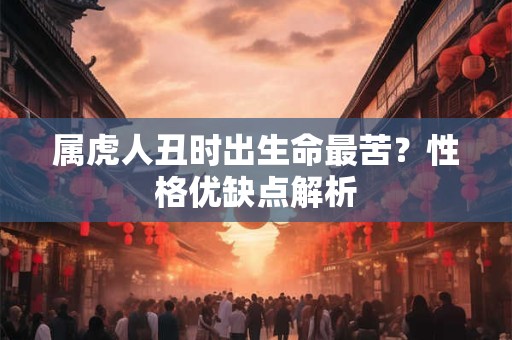 属虎人丑时出生命最苦？性格优缺点解析