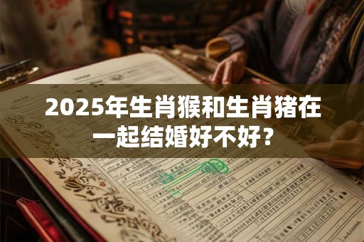 2025年生肖猴和生肖猪在一起结婚好不好？