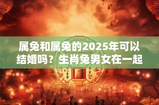 属兔和属兔的2025年可以结婚吗？生肖兔男女在一起合适不