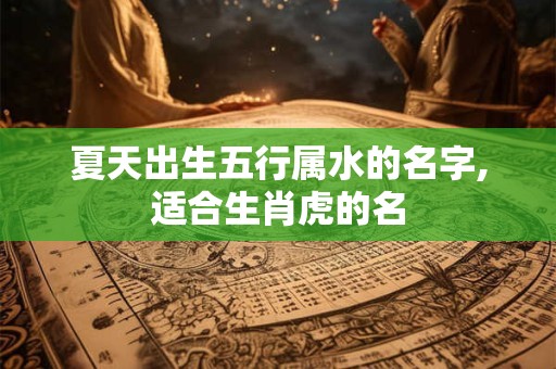 夏天出生五行属水的名字,适合生肖虎的名