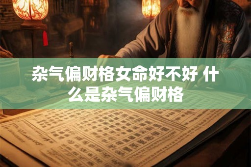 杂气偏财格女命好不好 什么是杂气偏财格