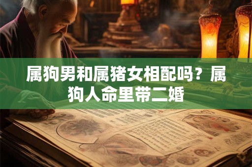 属狗男和属猪女相配吗？属狗人命里带二婚