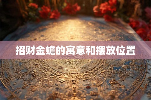 招财金蟾的寓意和摆放位置
