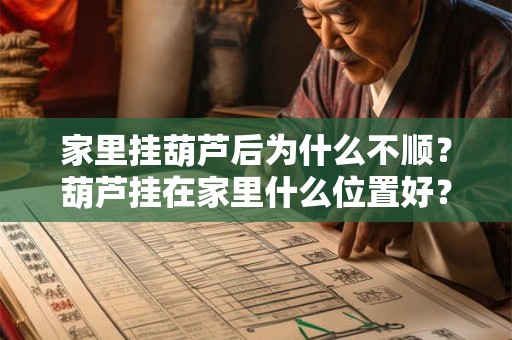 家里挂葫芦后为什么不顺？葫芦挂在家里什么位置好？
