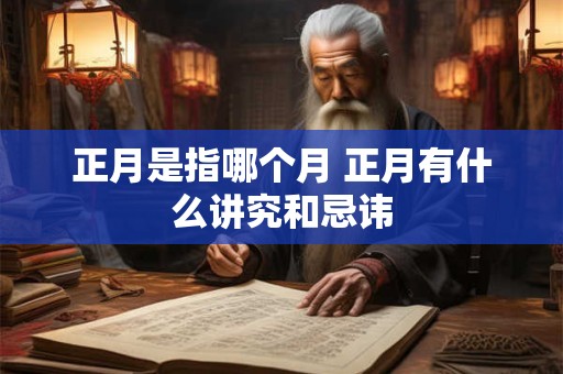 正月是指哪个月 正月有什么讲究和忌讳