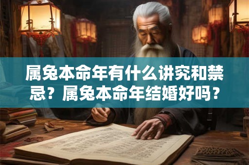 属兔本命年有什么讲究和禁忌？属兔本命年结婚好吗？