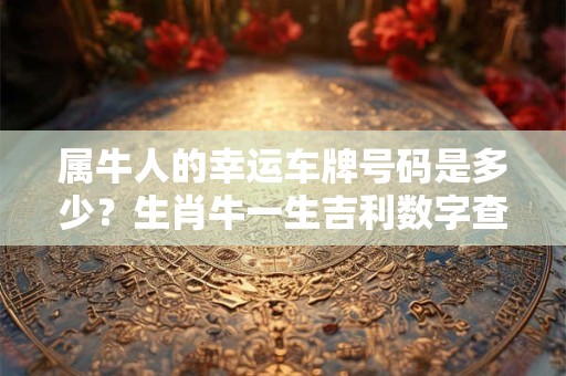 详细阅读:属牛人的幸运车牌号码是多少?生肖牛一生吉利数字查询 属牛人的幸运车牌号码是多少?生肖牛一生吉利数字查询