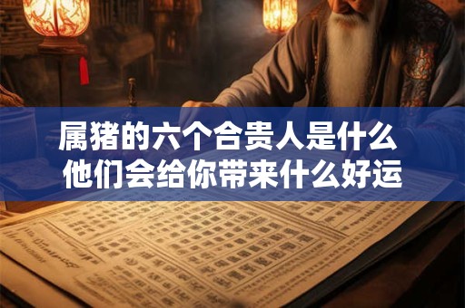 属猪的六个合贵人是什么 他们会给你带来什么好运