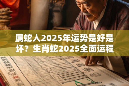 属蛇人2025年运势是好是坏？生肖蛇2025全面运程