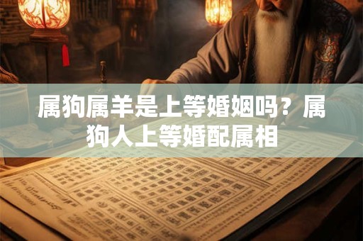 属狗属羊是上等婚姻吗？属狗人上等婚配属相