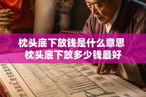 枕头底下放钱是什么意思 枕头底下放多少钱最好