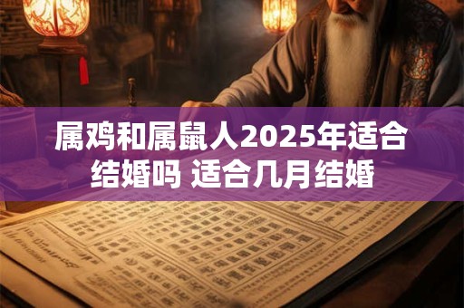 属鸡和属鼠人2025年适合结婚吗 适合几月结婚