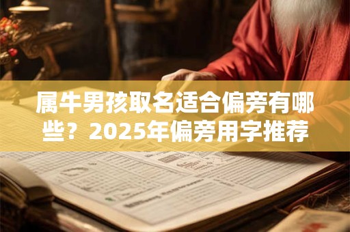属牛男孩取名适合偏旁有哪些？2025年偏旁用字推荐！