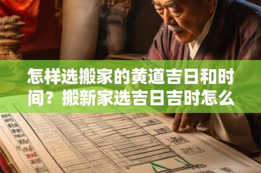 怎样选搬家的黄道吉日和时间？搬新家选吉日吉时怎么选