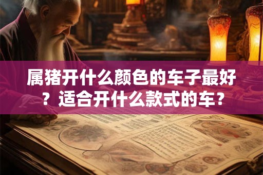 属猪开什么颜色的车子最好？适合开什么款式的车？