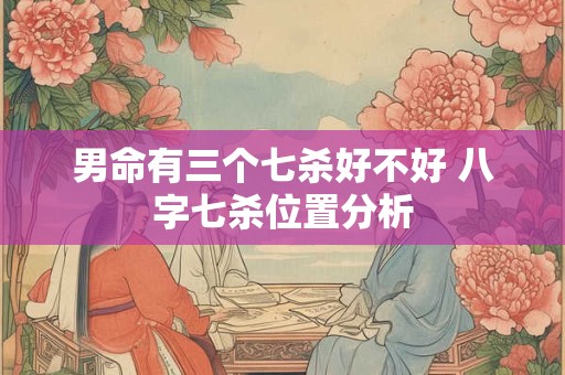男命有三个七杀好不好 八字七杀位置分析
