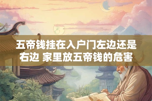 详细阅读:五帝钱挂在入户门左边还是右边 家里放五帝钱的危害 五帝钱挂在入户门左边还是右边 家里放五帝钱的危害
