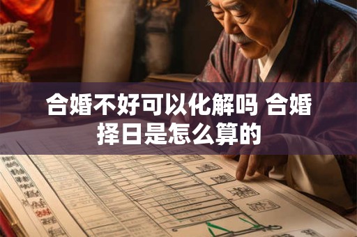 合婚不好可以化解吗 合婚择日是怎么算的