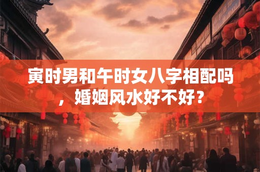 寅时男和午时女八字相配吗，婚姻风水好不好？