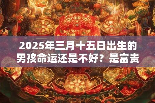 2025年三月十五日出生的男孩命运还是不好?是富贵命吗? 2025年三月十五日出生的男孩命运还是不好?是富贵命吗?