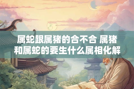 属蛇跟属猪的合不合 属猪和属蛇的要生什么属相化解