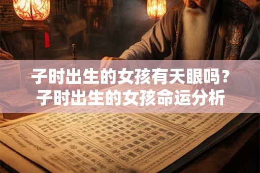 子时出生的女孩有天眼吗？子时出生的女孩命运分析