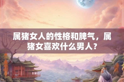属猪女人的性格和脾气，属猪女喜欢什么男人？