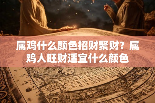 属鸡什么颜色招财聚财？属鸡人旺财适宜什么颜色
