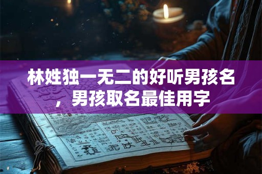 林姓独一无二的好听男孩名，男孩取名最佳用字