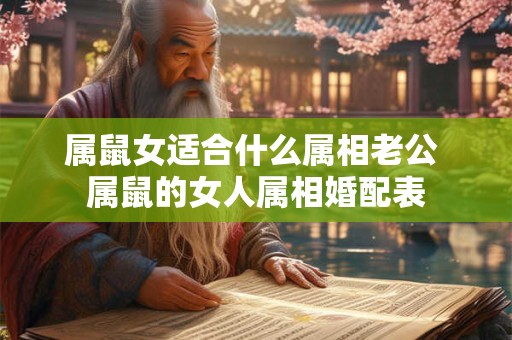属鼠女适合什么属相老公 属鼠的女人属相婚配表
