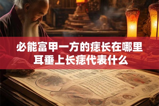 必能富甲一方的痣长在哪里 耳垂上长痣代表什么