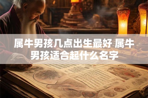 属牛男孩几点出生最好 属牛男孩适合起什么名字